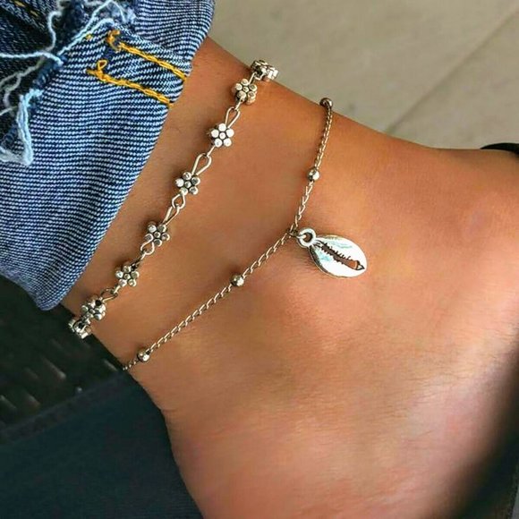 The Girl With Kaleidoscope Eyes Jewelry - Hawaii Breeze Anklet Set